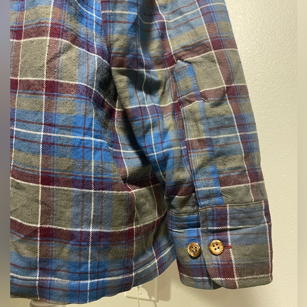 Oversized Flannel Front Button Up - image 8